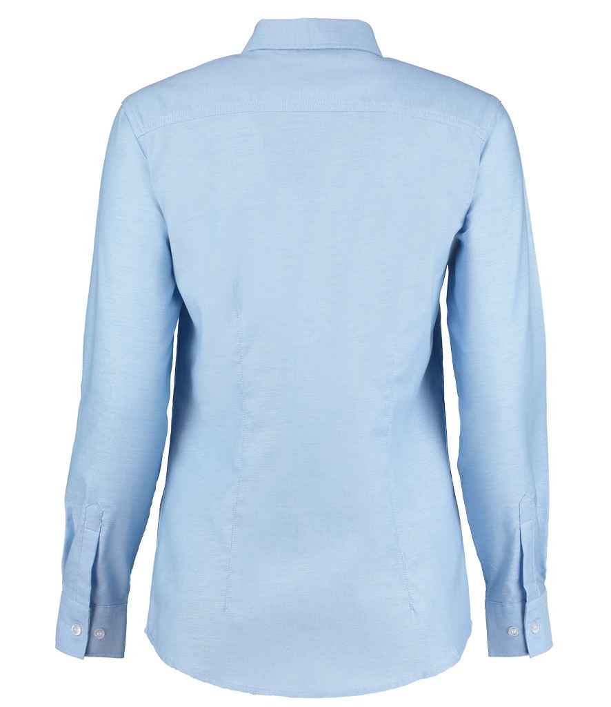 Kustom Kit Ladies Long Sleeve Tailored Workwear Oxford Shirt in by Kustom Kit — Custom branded clothing by Print Press, featuring premium embroidery produced in our specialist print lab in the UK.
