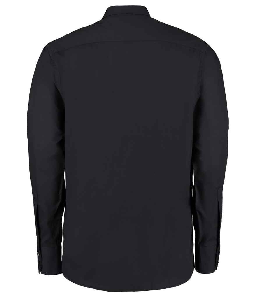 Kustom Kit Long Sleeve Tailored City Business Shirt in by Kustom Kit — Custom branded clothing by Print Press, featuring premium embroidery produced in our specialist print lab in the UK.