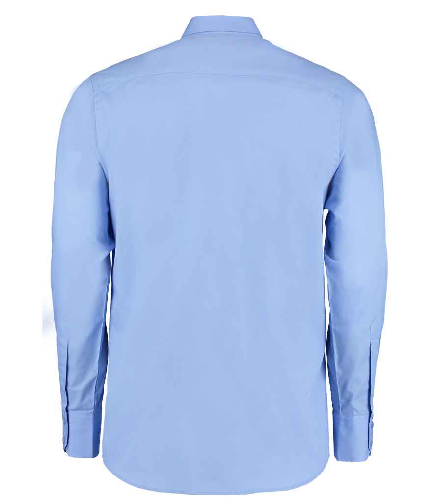 Kustom Kit Long Sleeve Tailored City Business Shirt in by Kustom Kit — Custom branded clothing by Print Press, featuring premium embroidery produced in our specialist print lab in the UK.