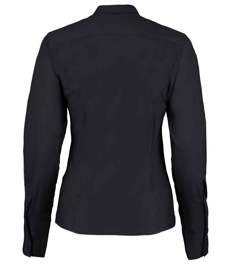 Kustom Kit Ladies Long Sleeve Tailored City Business Shirt in by Kustom Kit — Custom branded clothing by Print Press, featuring premium embroidery produced in our specialist print lab in the UK.