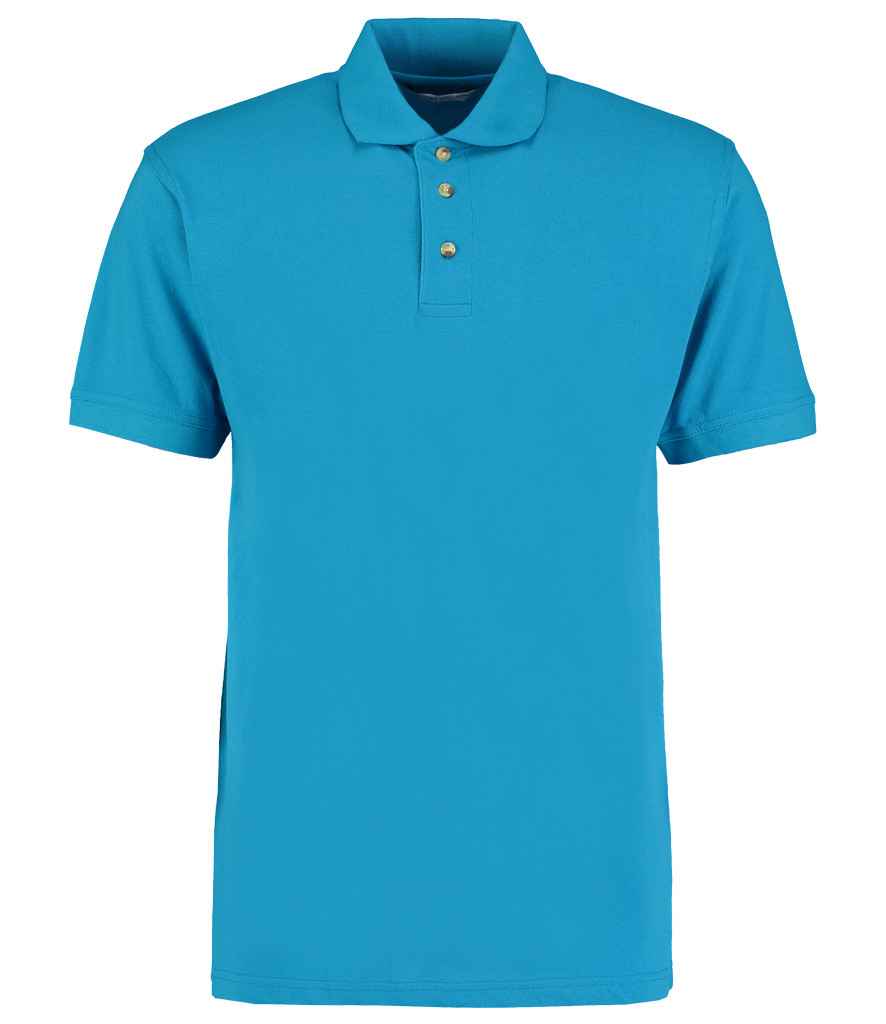 Kustom Kit Workwear Pique Polo Shirt in Turquoise Blue by Kustom Kit — Custom branded clothing by Print Press, featuring premium embroidery produced in our specialist print lab in the UK.