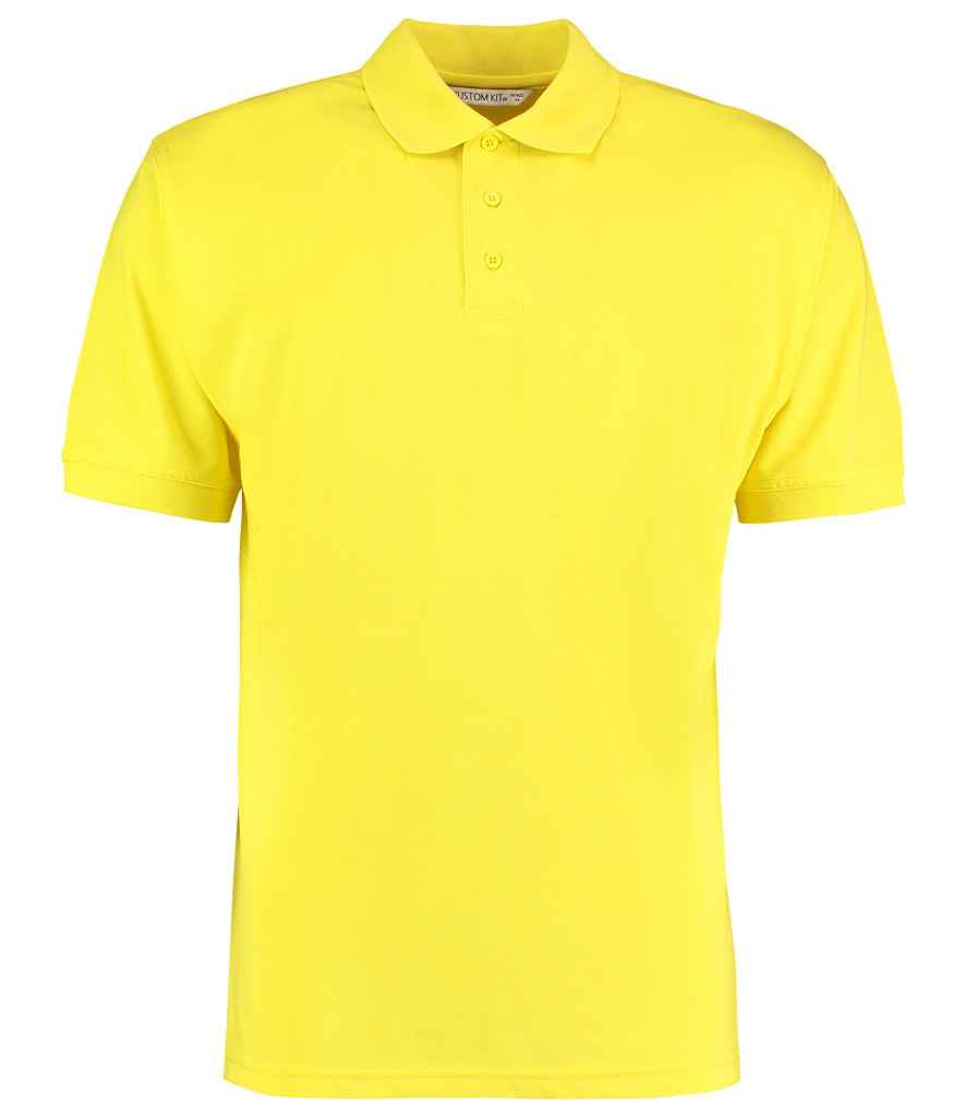 Kustom Kit Klassic Poly/Cotton Pique Polo Shirt - (2nd Colours) in Canary by Kustom Kit — Custom branded clothing by Print Press, featuring premium embroidery produced in our specialist print lab in the UK.
