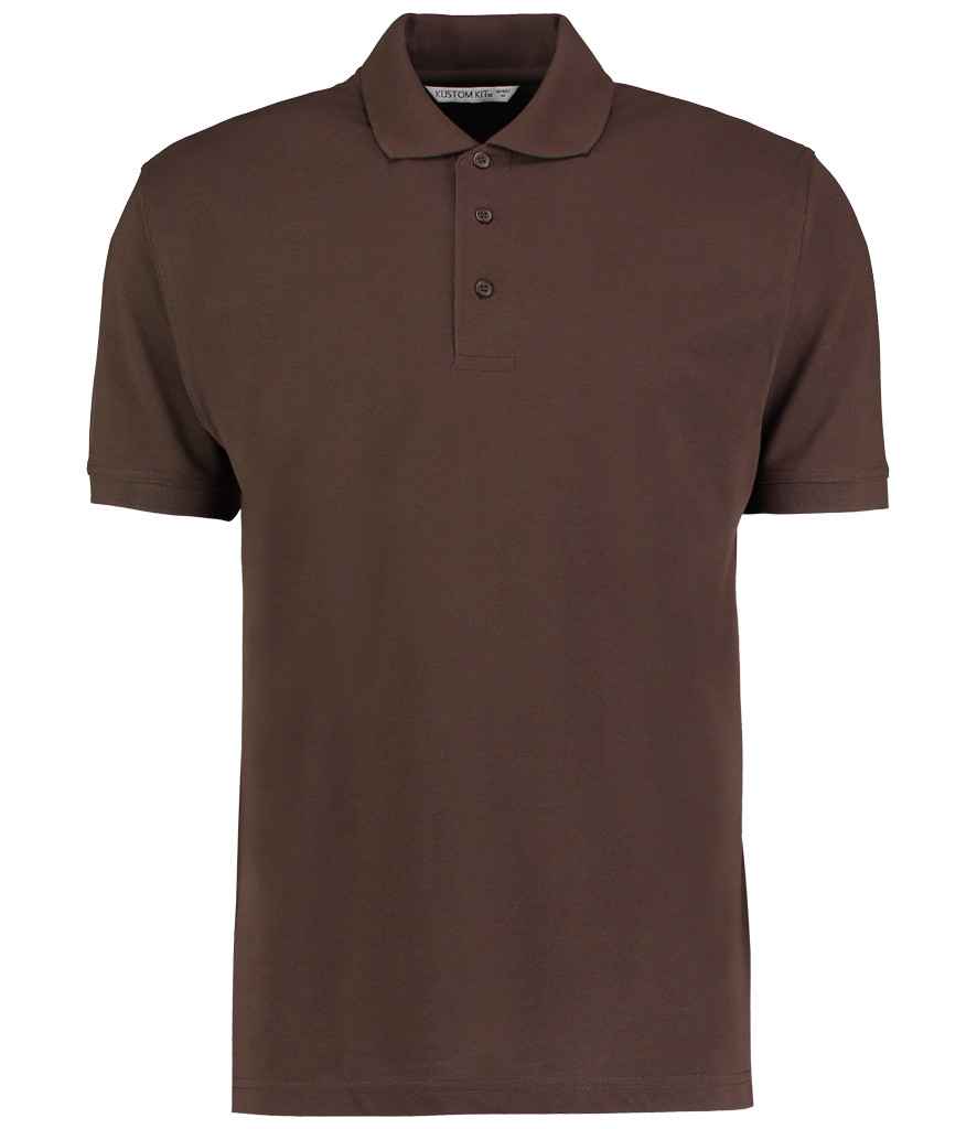 Kustom Kit Klassic Poly/Cotton Pique Polo Shirt - (2nd Colours) in Chocolate by Kustom Kit — Custom branded clothing by Print Press, featuring premium embroidery produced in our specialist print lab in the UK.