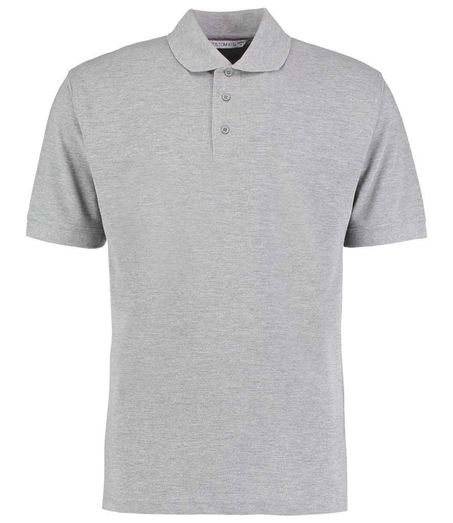 Kustom Kit Klassic Poly/Cotton Pique Polo Shirt - (2nd Colours) in Heather Grey by Kustom Kit — Custom branded clothing by Print Press, featuring premium embroidery produced in our specialist print lab in the UK.