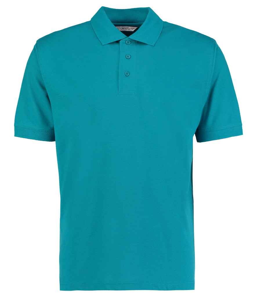 Kustom Kit Klassic Poly/Cotton Pique Polo Shirt in Jade by Kustom Kit — Custom branded clothing by Print Press, featuring premium embroidery produced in our specialist print lab in the UK.