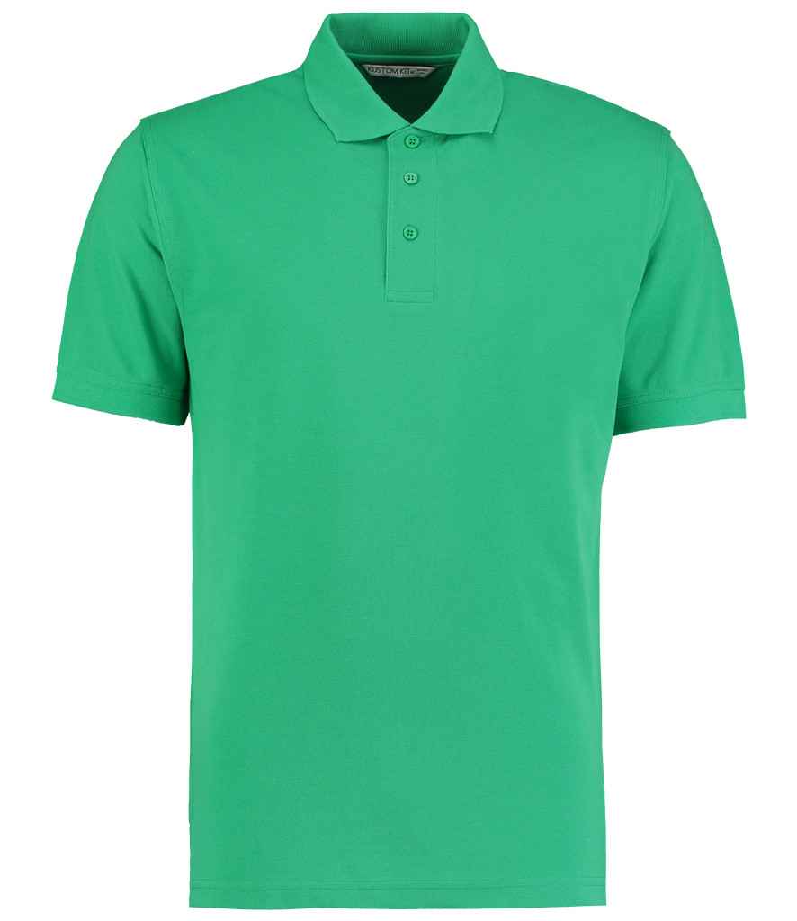 Kustom Kit Klassic Poly/Cotton Pique Polo Shirt - (2nd Colours) in Kelly Green by Kustom Kit — Custom branded clothing by Print Press, featuring premium embroidery produced in our specialist print lab in the UK.