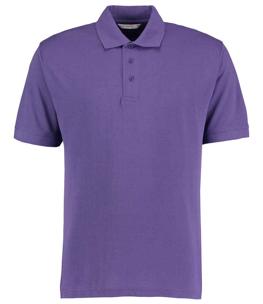 Kustom Kit Klassic Poly/Cotton Pique Polo Shirt in Purple by Kustom Kit — Custom branded clothing by Print Press, featuring premium embroidery produced in our specialist print lab in the UK.