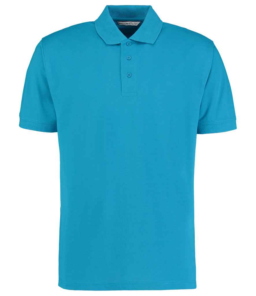 Kustom Kit Klassic Poly/Cotton Pique Polo Shirt in Turquoise Blue by Kustom Kit — Custom branded clothing by Print Press, featuring premium embroidery produced in our specialist print lab in the UK.