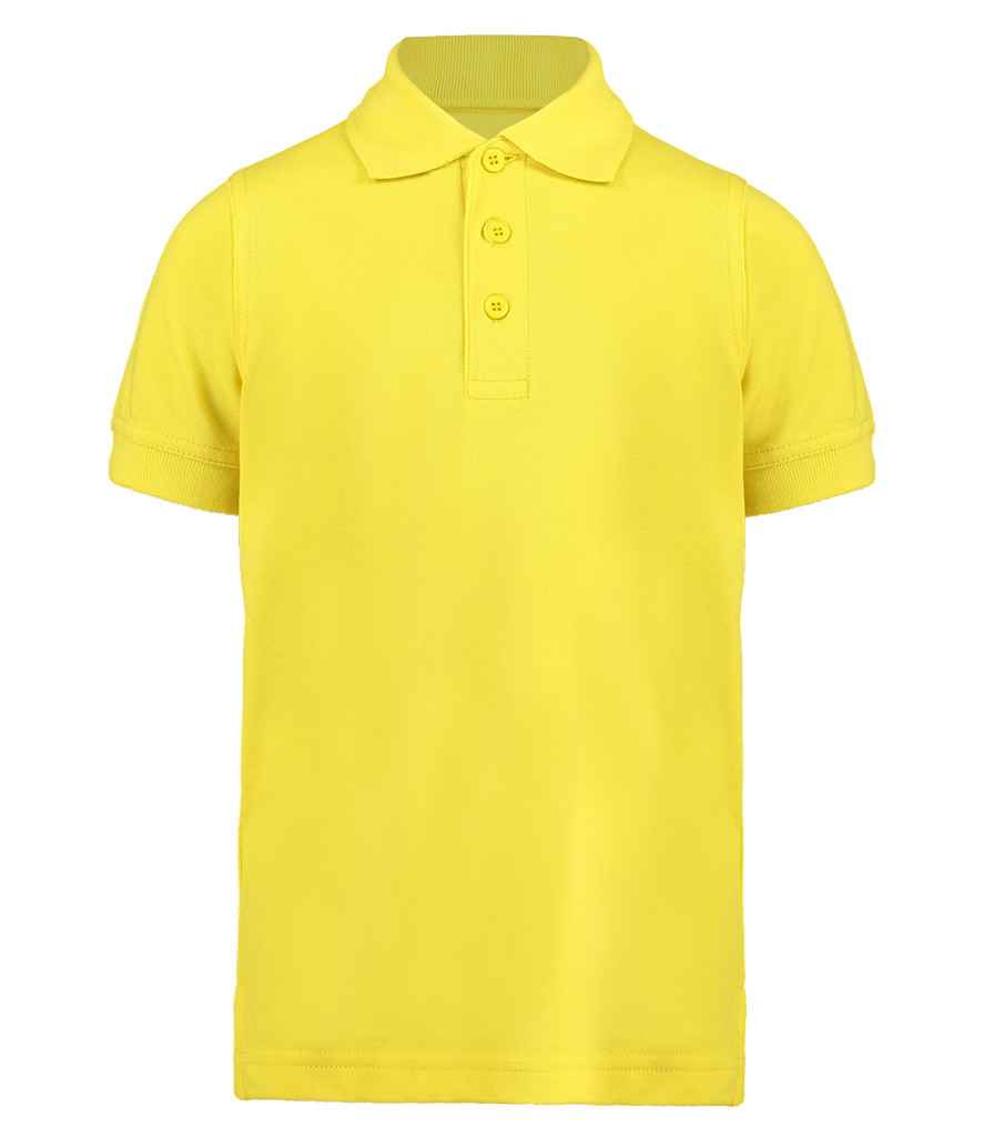 Kustom Kit Kids Klassic Poly/Cotton Pique Polo Shirt in Canary by Kustom Kit — Custom branded clothing by Print Press, featuring premium embroidery produced in our specialist print lab in the UK.
