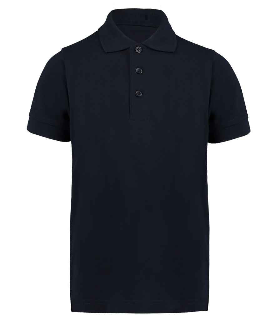 Kustom Kit Kids Klassic Poly/Cotton Pique Polo Shirt in Navy by Kustom Kit — Custom branded clothing by Print Press, featuring premium embroidery produced in our specialist print lab in the UK.