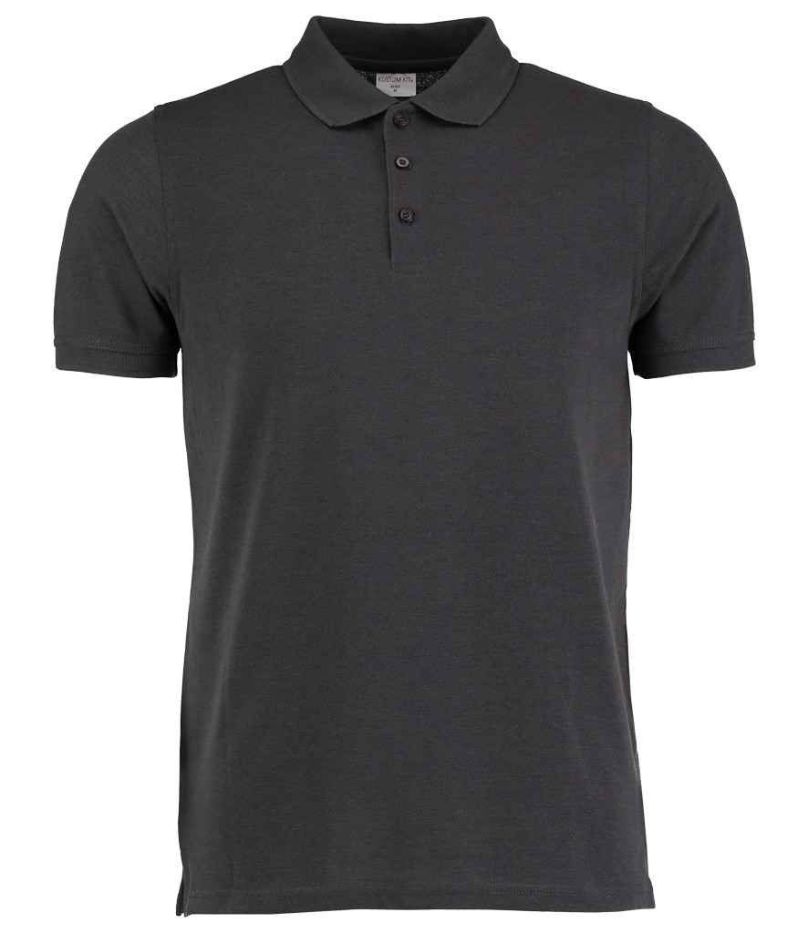 Kustom Kit Klassic Heavy Slim Fit Pique Polo Shirt in by Kustom Kit — Custom branded clothing by Print Press, featuring premium embroidery produced in our specialist print lab in the UK.