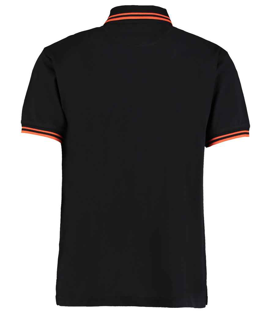 Kustom Kit Contrast Tipped Poly/Cotton Pique Polo Shirt in by Kustom Kit — Custom branded clothing by Print Press, featuring premium embroidery produced in our specialist print lab in the UK.