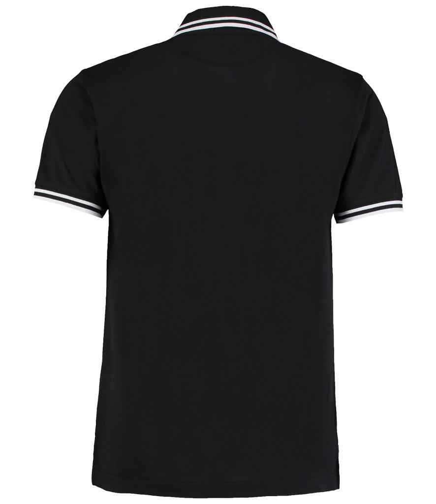 Kustom Kit Contrast Tipped Poly/Cotton Pique Polo Shirt in by Kustom Kit — Custom branded clothing by Print Press, featuring premium embroidery produced in our specialist print lab in the UK.