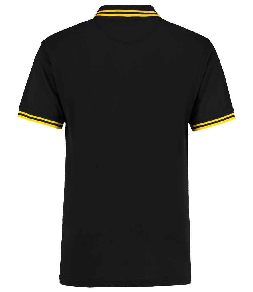 Kustom Kit Contrast Tipped Poly/Cotton Pique Polo Shirt in by Kustom Kit — Custom branded clothing by Print Press, featuring premium embroidery produced in our specialist print lab in the UK.