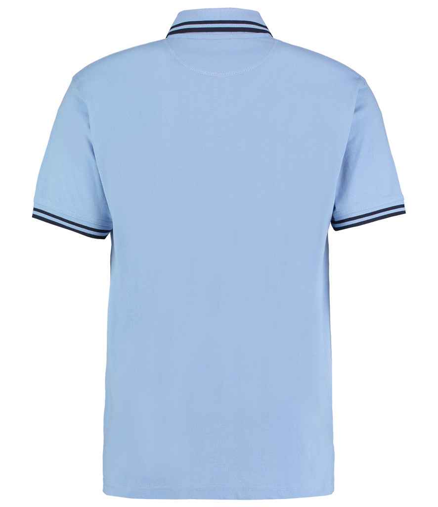 Kustom Kit Contrast Tipped Poly/Cotton Pique Polo Shirt in by Kustom Kit — Custom branded clothing by Print Press, featuring premium embroidery produced in our specialist print lab in the UK.