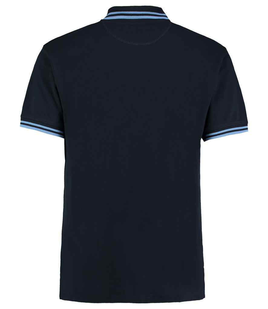 Kustom Kit Contrast Tipped Poly/Cotton Pique Polo Shirt in by Kustom Kit — Custom branded clothing by Print Press, featuring premium embroidery produced in our specialist print lab in the UK.