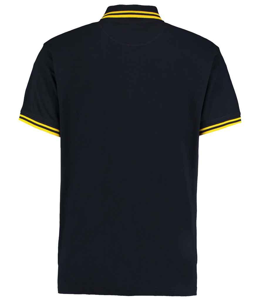 Kustom Kit Contrast Tipped Poly/Cotton Pique Polo Shirt in by Kustom Kit — Custom branded clothing by Print Press, featuring premium embroidery produced in our specialist print lab in the UK.