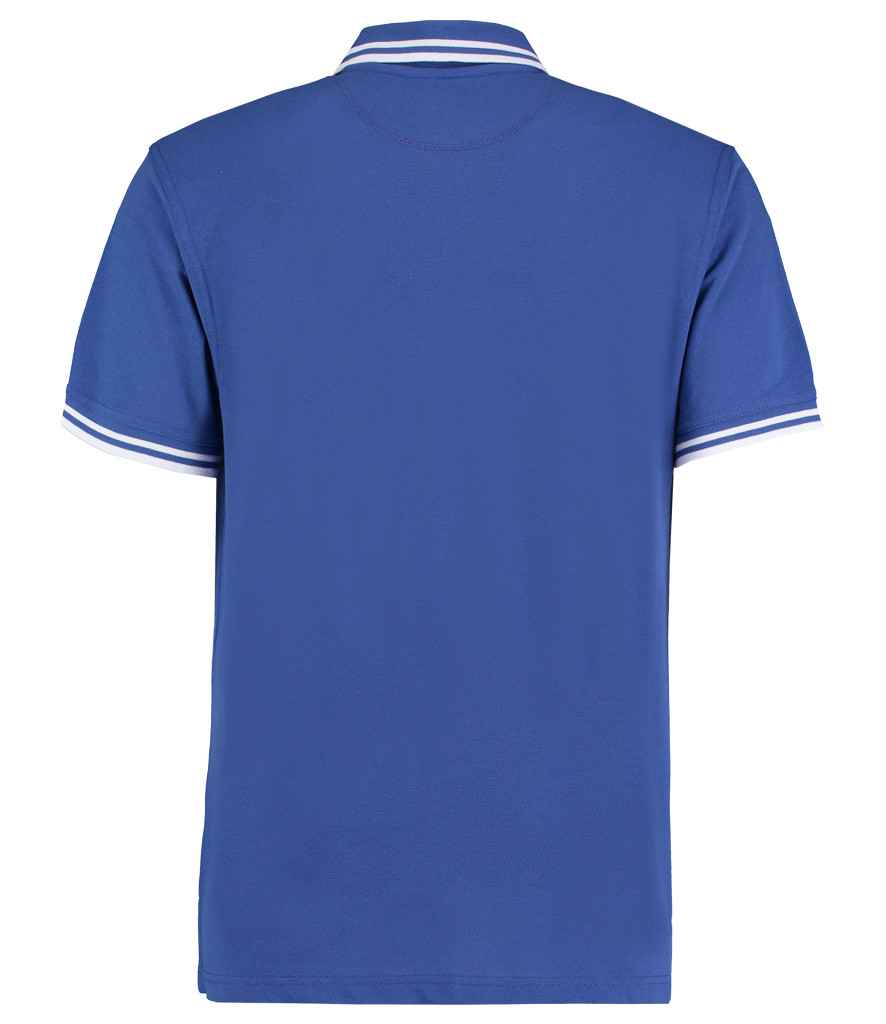 Kustom Kit Contrast Tipped Poly/Cotton Pique Polo Shirt in by Kustom Kit — Custom branded clothing by Print Press, featuring premium embroidery produced in our specialist print lab in the UK.