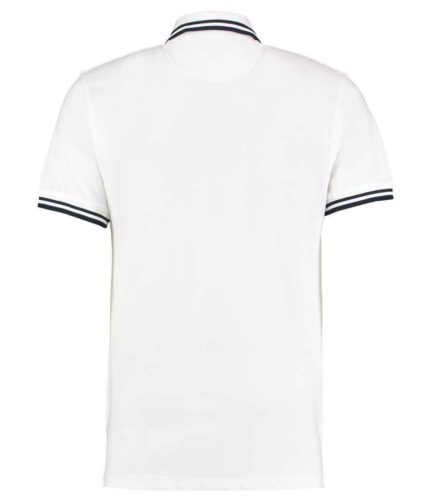 Kustom Kit Contrast Tipped Poly/Cotton Pique Polo Shirt in by Kustom Kit — Custom branded clothing by Print Press, featuring premium embroidery produced in our specialist print lab in the UK.