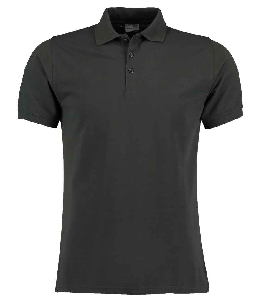 Kustom Kit Klassic Slim Fit Poly/Cotton Pique Polo Shirt in Graphite Grey by Kustom Kit — Custom branded clothing by Print Press, featuring premium embroidery produced in our specialist print lab in the UK.