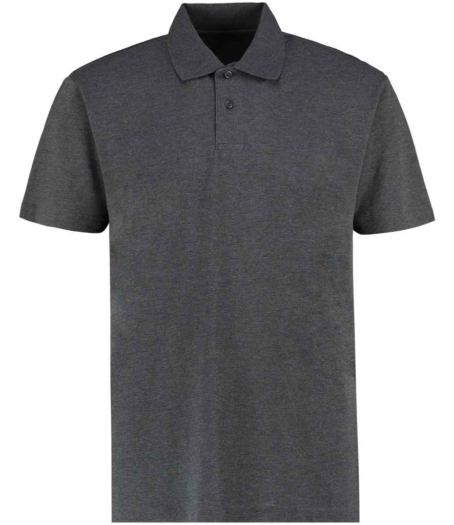 Kustom Kit Regular Fit Workforce Pique Polo Shirt in Dark Grey Marl by Kustom Kit — Custom branded clothing by Print Press, featuring premium embroidery produced in our specialist print lab in the UK.