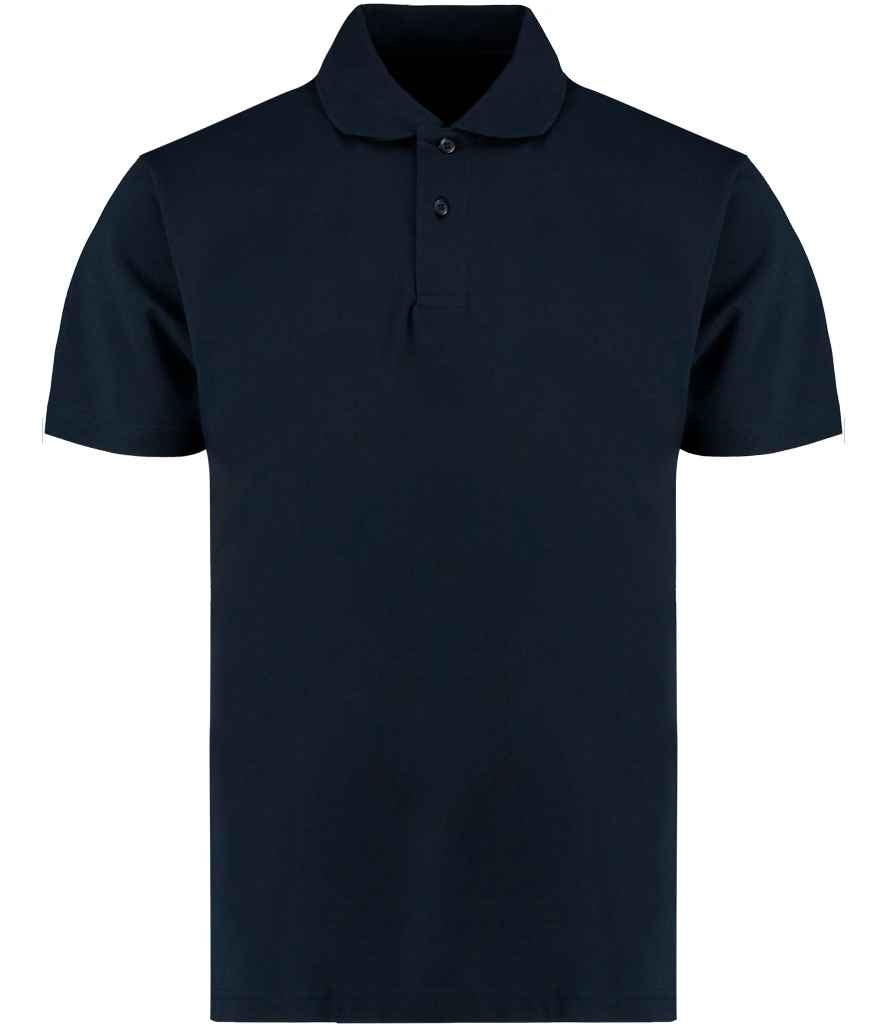 Kustom Kit Regular Fit Workforce Pique Polo Shirt in Navy by Kustom Kit — Custom branded clothing by Print Press, featuring premium embroidery produced in our specialist print lab in the UK.