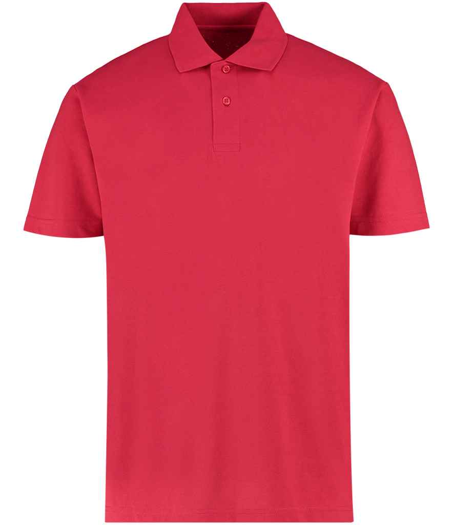 Kustom Kit Regular Fit Workforce Pique Polo Shirt in Red by Kustom Kit — Custom branded clothing by Print Press, featuring premium embroidery produced in our specialist print lab in the UK.