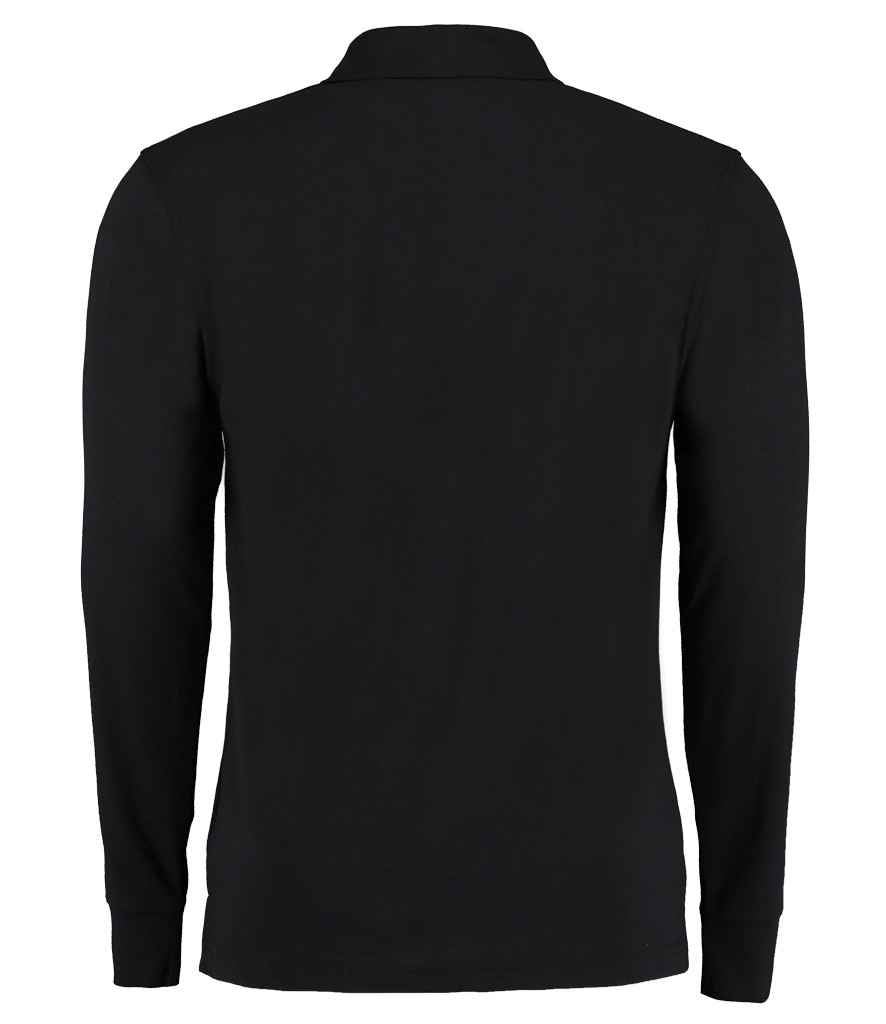 Kustom Kit Long Sleeve Poly/Cotton Pique Polo Shirt in by Kustom Kit — Custom branded clothing by Print Press, featuring premium embroidery produced in our specialist print lab in the UK.