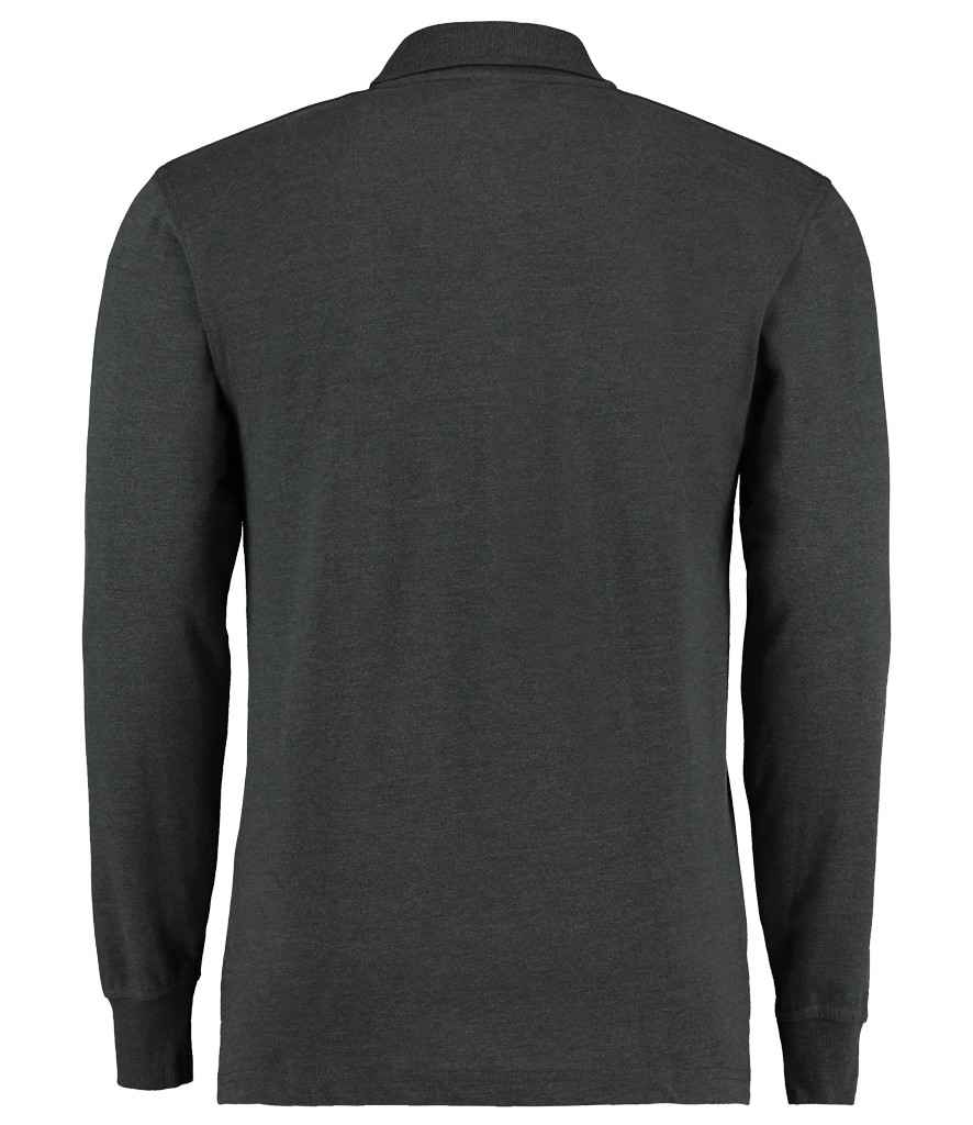 Kustom Kit Long Sleeve Poly/Cotton Pique Polo Shirt in by Kustom Kit — Custom branded clothing by Print Press, featuring premium embroidery produced in our specialist print lab in the UK.