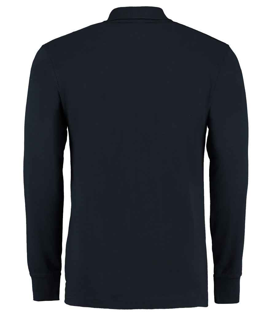 Kustom Kit Long Sleeve Poly/Cotton Pique Polo Shirt in by Kustom Kit — Custom branded clothing by Print Press, featuring premium embroidery produced in our specialist print lab in the UK.
