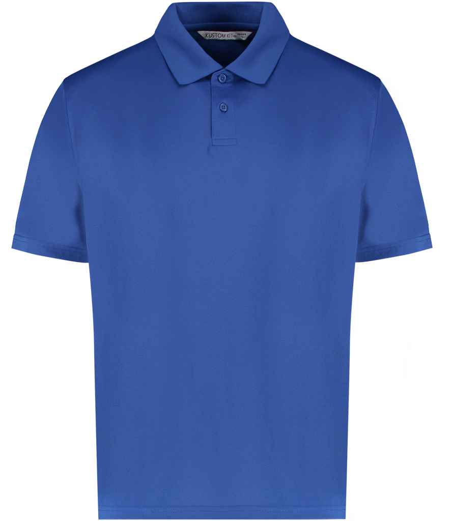 Kustom Kit Regular Fit Cooltex Plus Pique Polo Shirt in Royal Blue by Kustom Kit — Custom branded clothing by Print Press, featuring premium embroidery produced in our specialist print lab in the UK.