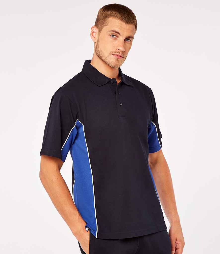 Kustom Kit Track Poly/Cotton Pique Polo Shirt in Navy Royal Blue by Kustom Kit — Custom branded clothing by Print Press, featuring premium embroidery produced in our specialist print lab in the UK.