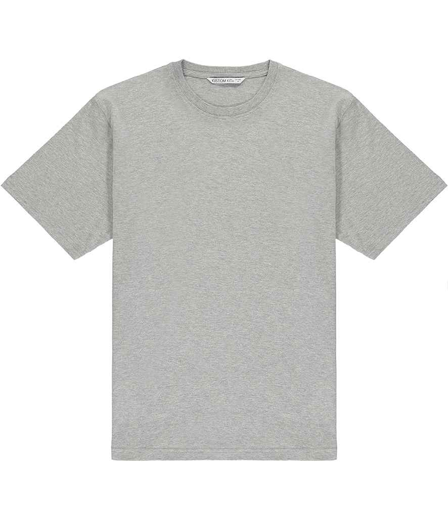 Kustom Kit Hunky Superior T-Shirt in Heather Grey by Kustom Kit — Custom branded clothing by Print Press, featuring premium embroidery produced in our specialist print lab in the UK.