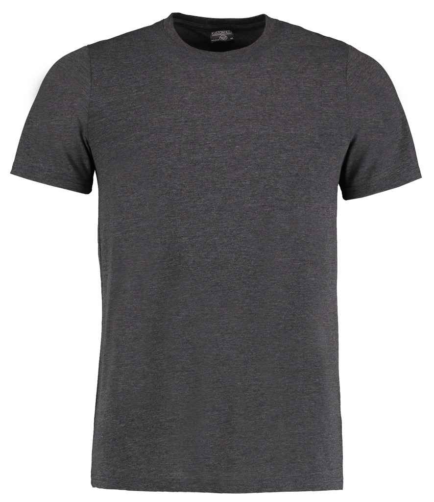 Kustom Kit Superwash 60 T-Shirt in Dark Grey Marl by Kustom Kit — Custom branded clothing by Print Press, featuring premium embroidery produced in our specialist print lab in the UK.