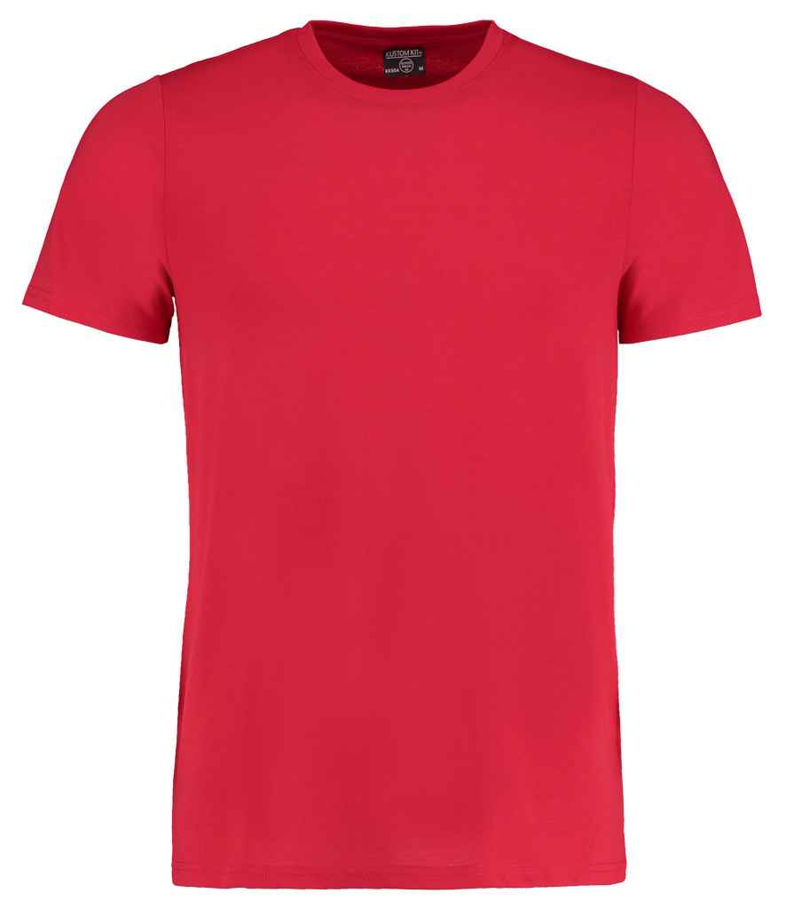 Kustom Kit Superwash 60 T-Shirt in Red by Kustom Kit — Custom branded clothing by Print Press, featuring premium embroidery produced in our specialist print lab in the UK.