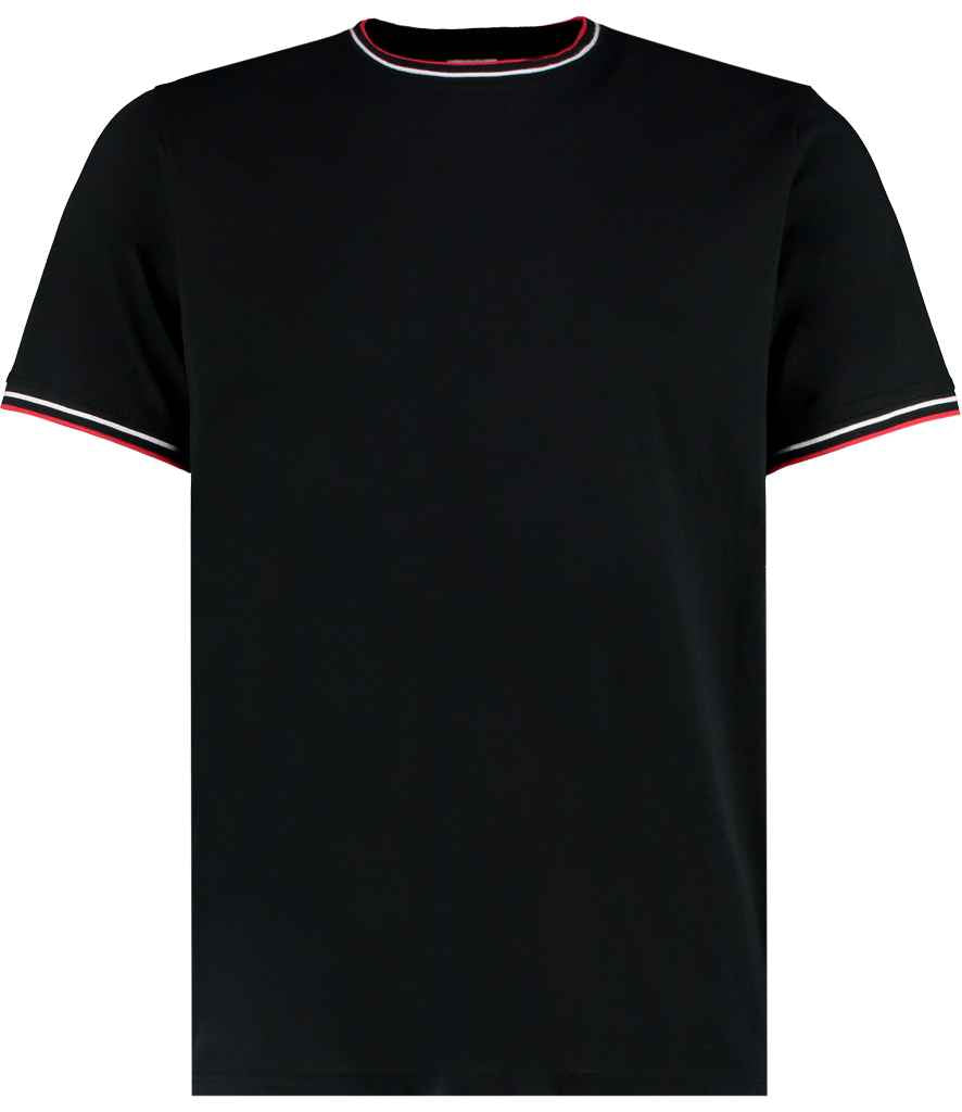 Kustom Kit Fashion Fit Tipped T-Shirt in by Kustom Kit — Custom branded clothing by Print Press, featuring premium embroidery produced in our specialist print lab in the UK.