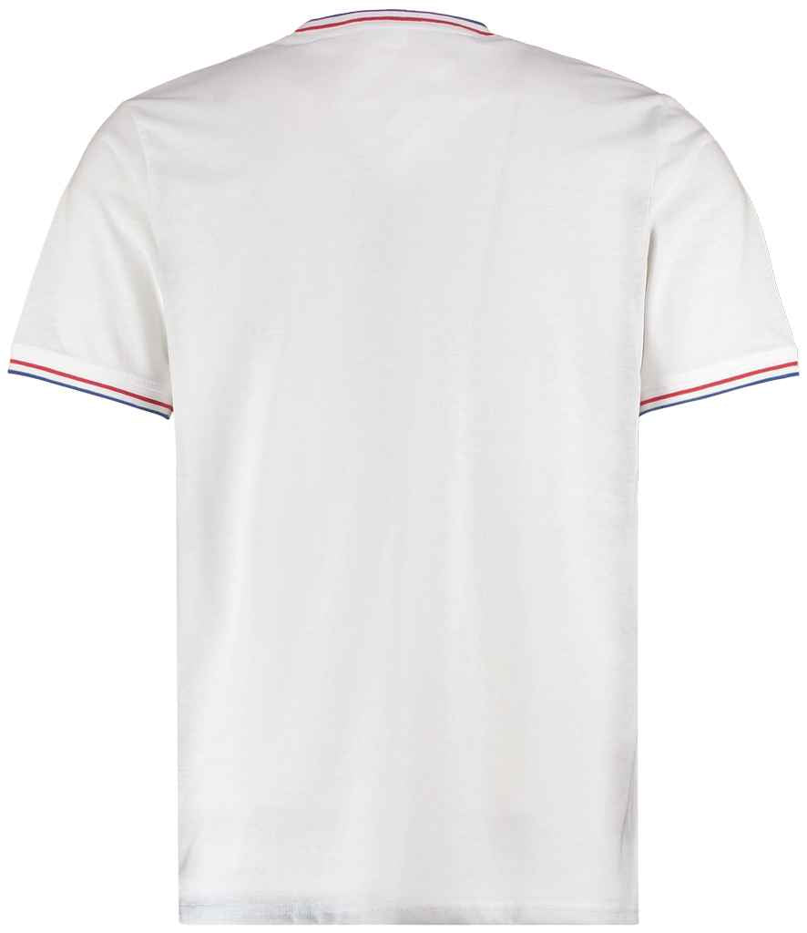 Kustom Kit Fashion Fit Tipped T-Shirt in by Kustom Kit — Custom branded clothing by Print Press, featuring premium embroidery produced in our specialist print lab in the UK.