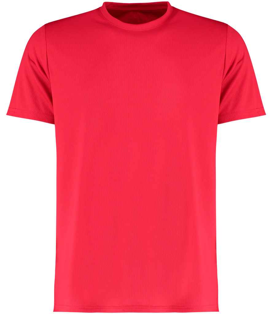 Kustom Kit Regular Fit Cooltex Plus Wicking T-Shirt in Red by Kustom Kit — Custom branded clothing by Print Press, featuring premium embroidery produced in our specialist print lab in the UK.