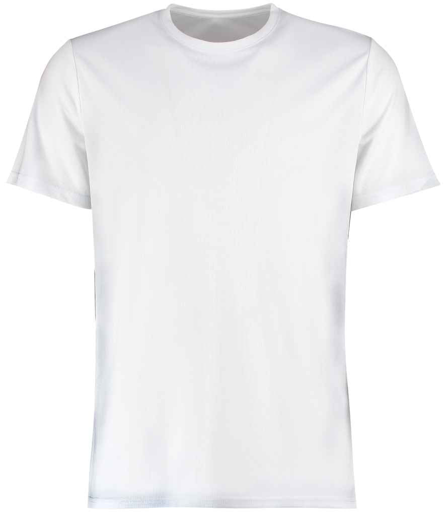 Kustom Kit Regular Fit Cooltex Plus Wicking T-Shirt in White by Kustom Kit — Custom branded clothing by Print Press, featuring premium embroidery produced in our specialist print lab in the UK.