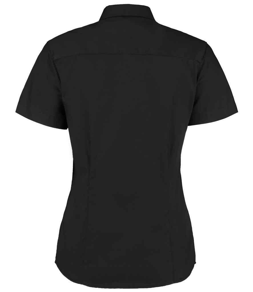 Kustom Kit Ladies Premium Short Sleeve Tailored Oxford Shirt in by Kustom Kit — Custom branded clothing by Print Press, featuring premium embroidery produced in our specialist print lab in the UK.