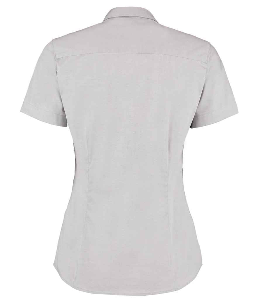 Kustom Kit Ladies Premium Short Sleeve Tailored Oxford Shirt in by Kustom Kit — Custom branded clothing by Print Press, featuring premium embroidery produced in our specialist print lab in the UK.