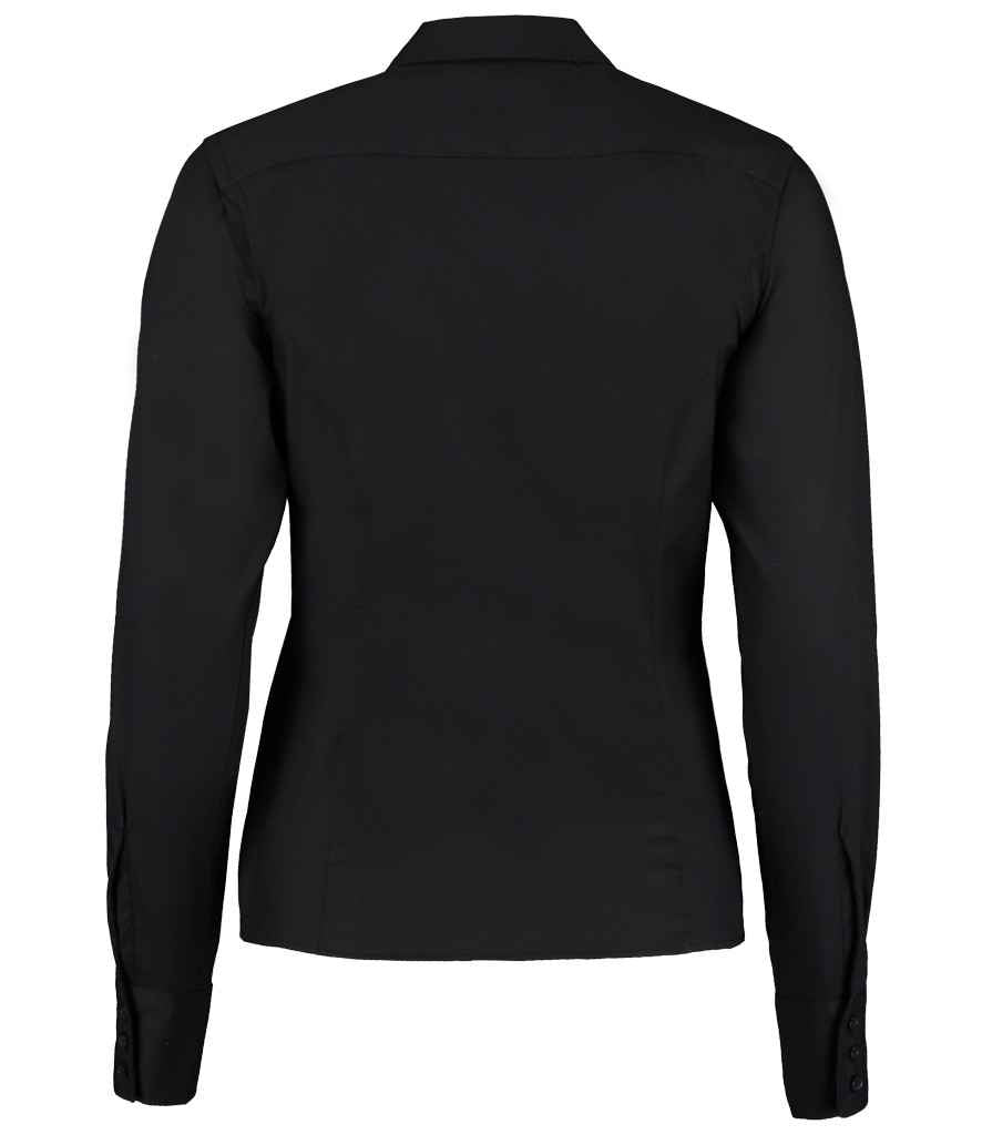 Kustom Kit Ladies Premium Long Sleeve Tailored Oxford Shirt in by Kustom Kit — Custom branded clothing by Print Press, featuring premium embroidery produced in our specialist print lab in the UK.