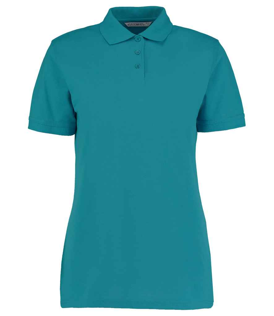 Kustom Kit Ladies Klassic Poly/Cotton Pique Polo Shirt - (2nd Colours) in Jade by Kustom Kit — Custom branded clothing by Print Press, featuring premium embroidery produced in our specialist print lab in the UK.