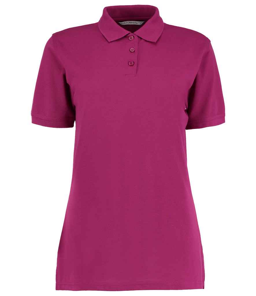 Kustom Kit Ladies Klassic Poly/Cotton Pique Polo Shirt in Magenta by Kustom Kit — Custom branded clothing by Print Press, featuring premium embroidery produced in our specialist print lab in the UK.