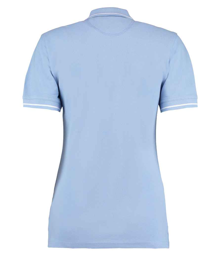 Kustom Kit Ladies St Mellion Tipped Cotton Pique Polo Shirt in by Kustom Kit — Custom branded clothing by Print Press, featuring premium embroidery produced in our specialist print lab in the UK.