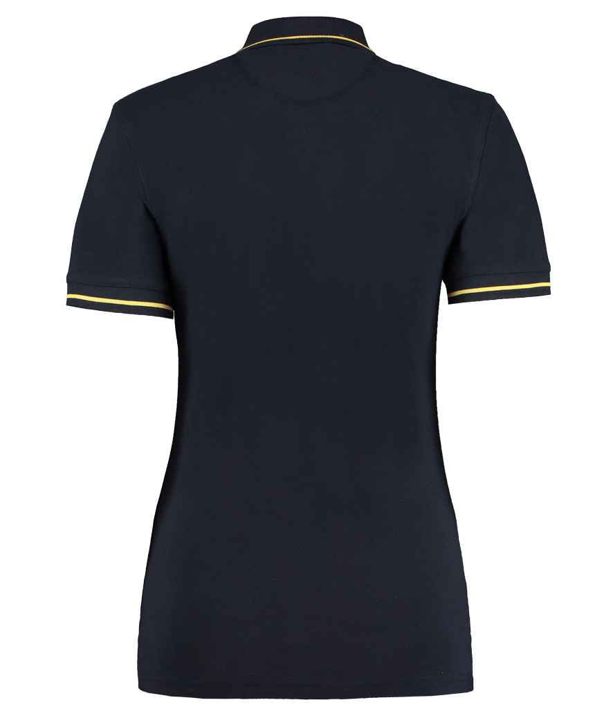 Kustom Kit Ladies St Mellion Tipped Cotton Pique Polo Shirt in by Kustom Kit — Custom branded clothing by Print Press, featuring premium embroidery produced in our specialist print lab in the UK.
