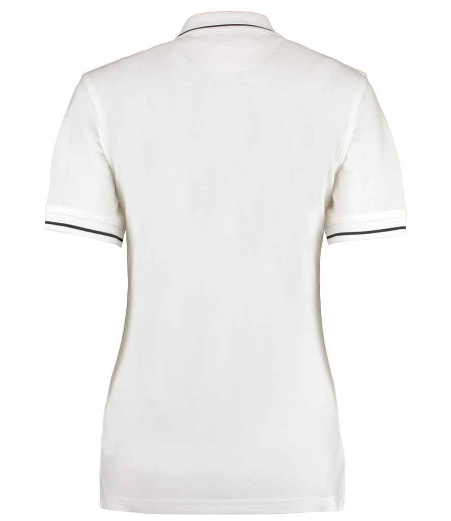 Kustom Kit Ladies St Mellion Tipped Cotton Pique Polo Shirt in by Kustom Kit — Custom branded clothing by Print Press, featuring premium embroidery produced in our specialist print lab in the UK.