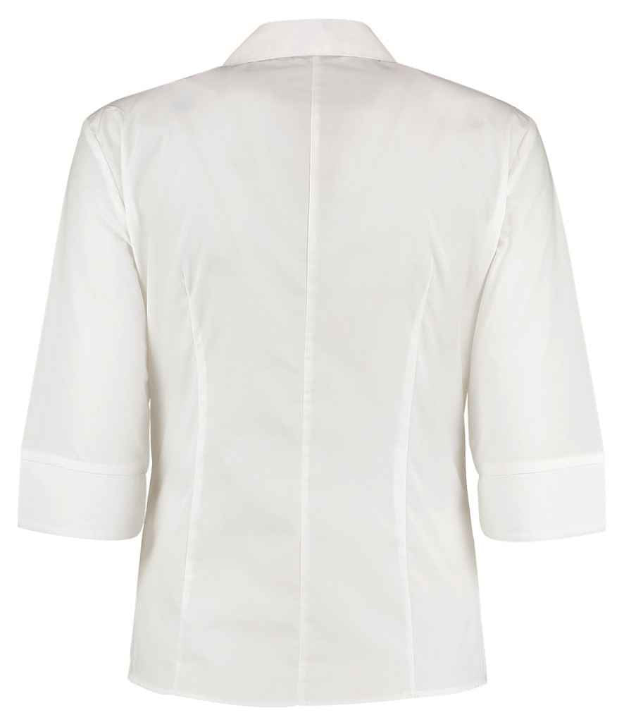 Kustom Kit Ladies 3/4 Sleeve Tailored Continental Shirt in by Kustom Kit — Custom branded clothing by Print Press, featuring premium embroidery produced in our specialist print lab in the UK.