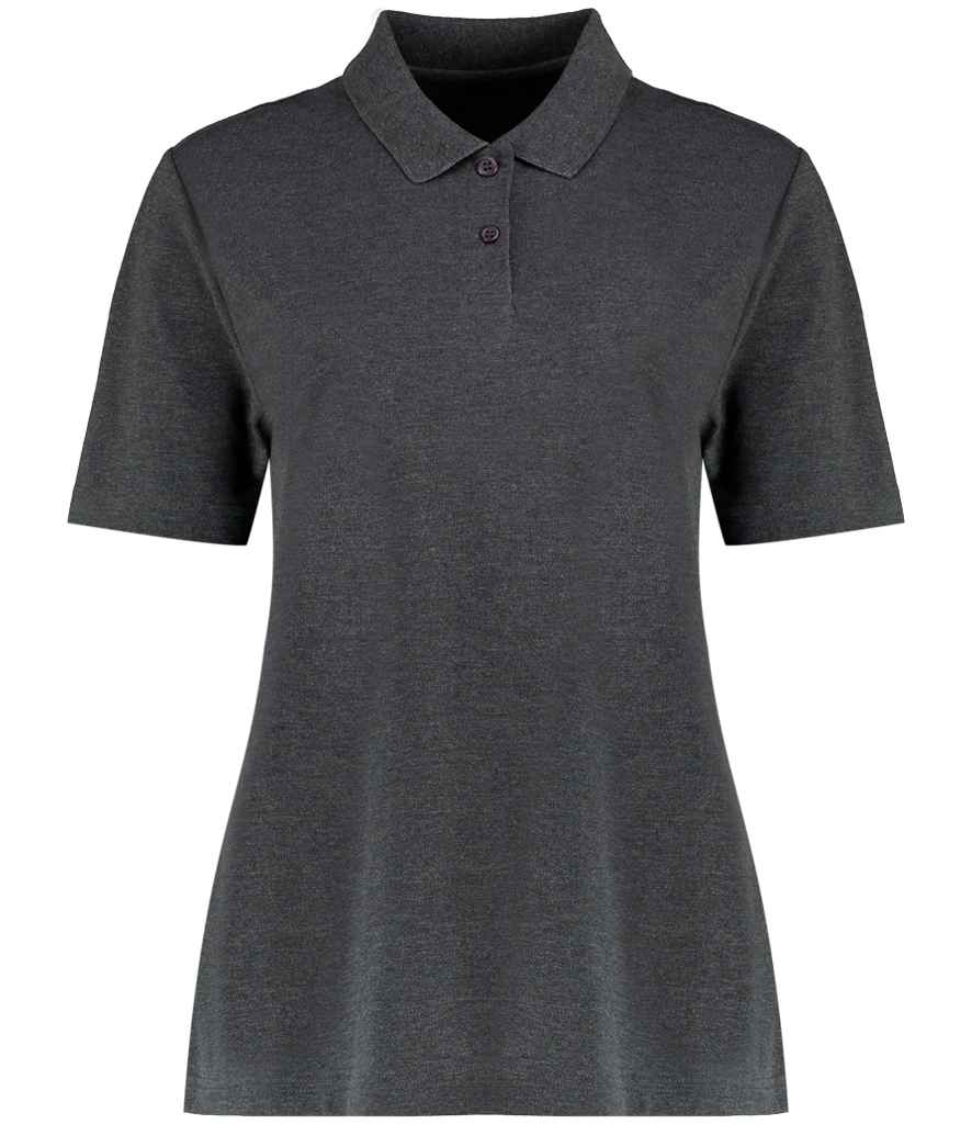 Kustom Kit Ladies Regular Fit Workforce Pique Polo Shirt in Dark Grey Marl by Kustom Kit — Custom branded clothing by Print Press, featuring premium embroidery produced in our specialist print lab in the UK.
