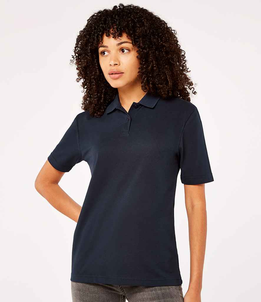 Kustom Kit Ladies Regular Fit Workforce Pique Polo Shirt in Navy by Kustom Kit — Custom branded clothing by Print Press, featuring premium embroidery produced in our specialist print lab in the UK.